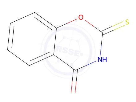 Chemical structure of 2,3-Dihydro-1,3-benzoxazine-4H-2-thione-4-one