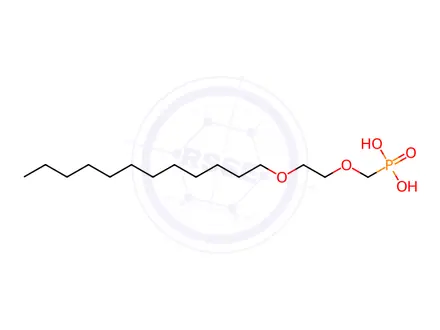 Chemical structure of Poly(oxy-1,2-ethanediyl),.alpha.-phosphono-.omega.-(dodecyloxy)-