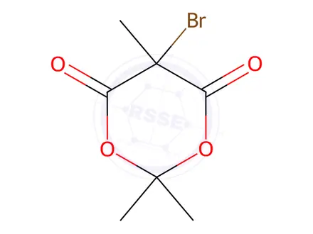 Chemical structure of 5-BROMO-2.2.5-TRIMETHYL-1.3-DIOXANE-4.6-DIONE