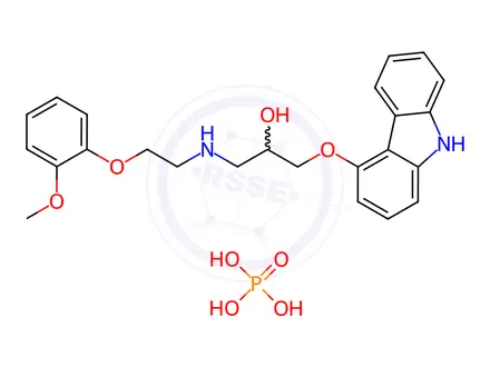 Chemical structure of Carvedilol Phosphate