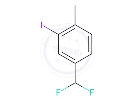 Chemical structure of 4-(Difluoromethyl)-2-iodo-1-methylbenzene