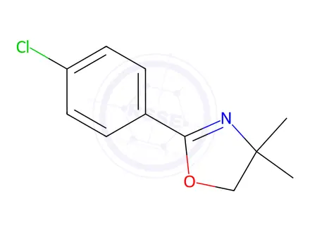 Chemical structure of 2-(4-CHLOROPHENYL)-4,5-DIHYDRO-4,4-DIMETHYLOXAZOLE