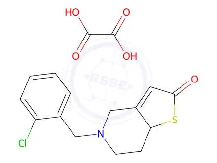 Chemical structure of 2-Oxo Ticlopidine Oxalic Acid Salt