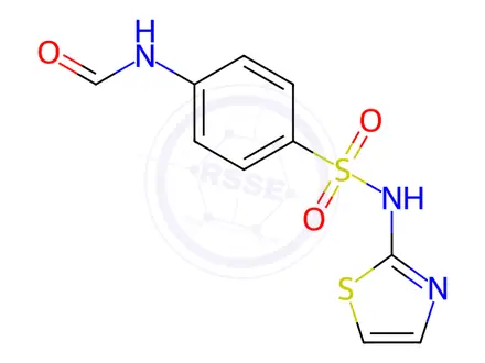 Chemical structure of N-[4-(1,3-THIAZOL-2-YLSULFAMOYL)PHENYL]FORMAMIDE