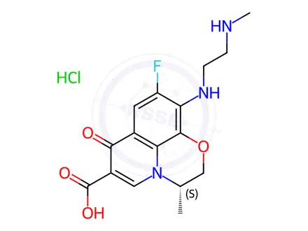 Chemical structure of Levofloxacin Impurity B(Hydrochloride)