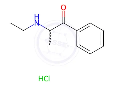 Chemical structure of Ethcathinone (hydrochloride)