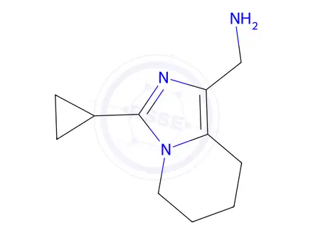 Chemical structure of (3-Cyclopropyl-5,6,7,8-tetrahydroimidazo[1,5-a]pyridin-1-yl)methanamine