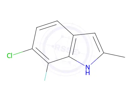 Chemical structure of 6-Chloro-7-fluoro-2-methyl-1H-indole