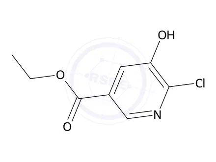 Chemical structure of Ethyl 6-chloro-5-hydroxynicotinate