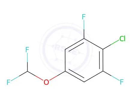 Chemical structure of 2-Chloro-5-(difluoromethoxy)-1,3-difluorobenzene