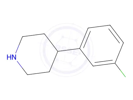 Chemical structure of 4-(3-Chlorophenyl)piperidine