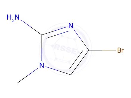 Chemical structure of 2-AMINO-4-BROMO-1-METHYLIMIDAZOLE