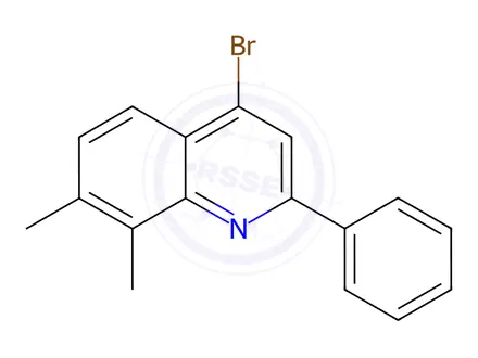 Chemical structure of 4-Bromo-7,8-dimethyl-2-phenylquinoline