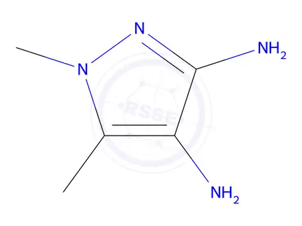 Chemical structure of 1,5-Dimethyl-1H-pyrazole-3,4-diamine dihydrochloride