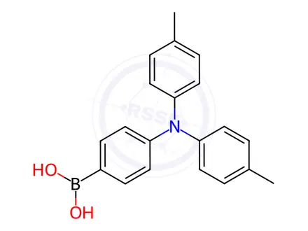 Chemical structure of (4-(Di-p-tolylamino)phenyl)boronic acid
