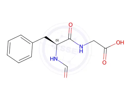Chemical structure of FOR-PHE-GLY-OH