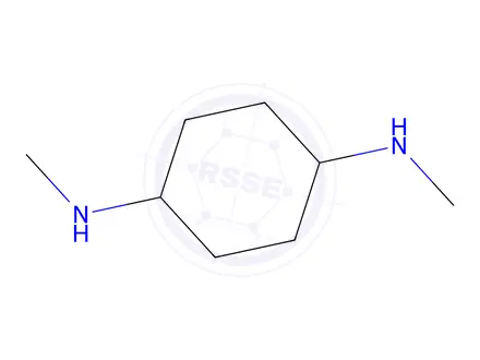 Chemical structure of Trans-N1,N4-dimethylcyclohexane-1,4-diamine