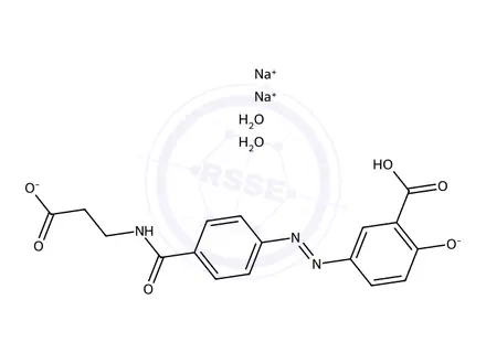 Chemical structure of Balsalazide Sodium