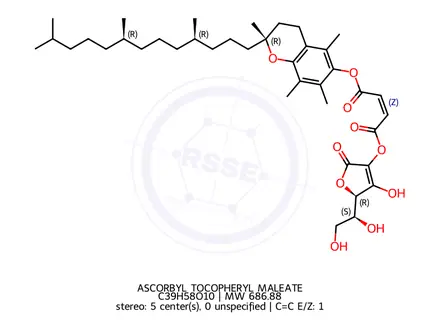 Chemical structure of ASCORBYL TOCOPHERYL MALEATE