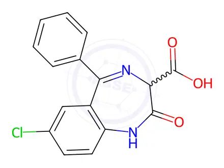 Chemical structure of Clorazepate