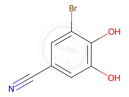 Chemical structure of 3-Bromo-4,5-dihydroxy-benzonitrile