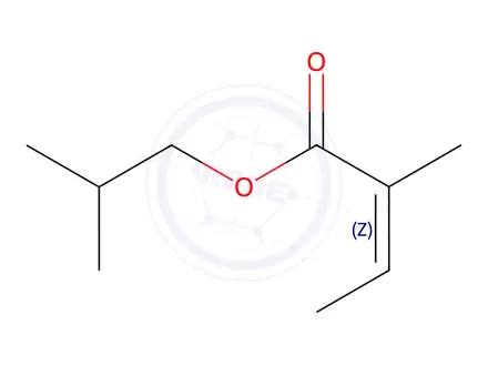 Chemical structure of Isobutyl Angelate