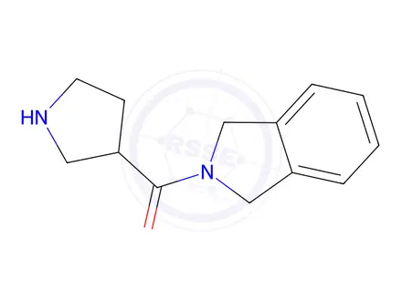 Chemical structure of 2-(pyrrolidine-3-carbonyl)-2,3-dihydro-1h-isoindole