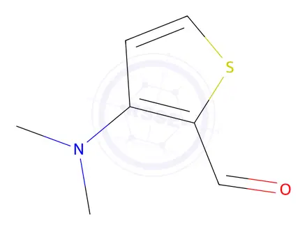 Chemical structure of 2-Thiophenecarboxaldehyde, 3-(dimethylamino)-(9CI)