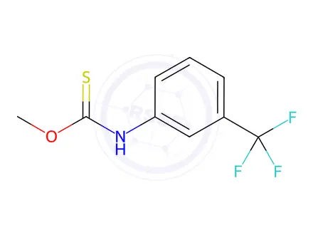Chemical structure of O-Methyl 3-(trifluoromethyl)phenylcarbamothioate