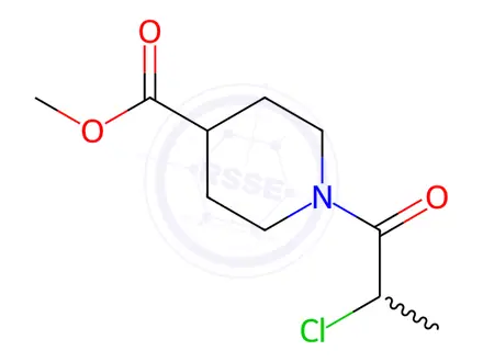 Chemical structure of Methyl 1-(2-chloropropanoyl)piperidine-4-carboxylate