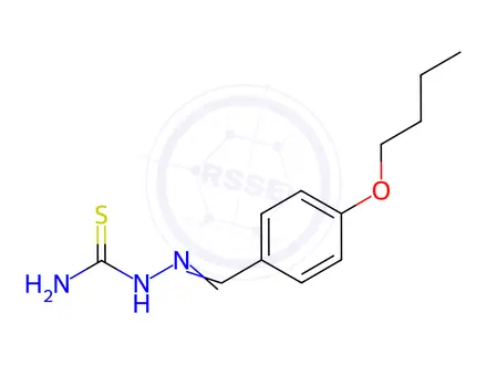 Chemical structure of 2-[(4-Butoxyphenyl)methylene]hydrazinecarbothioamide
