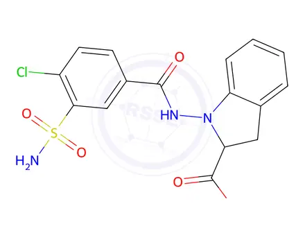 Chemical structure of Indapamide Impurity 28