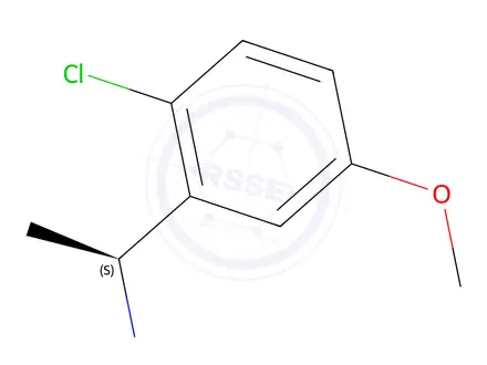 Chemical structure of (S)-1-(2-Chloro-5-methoxyphenyl)ethanamine