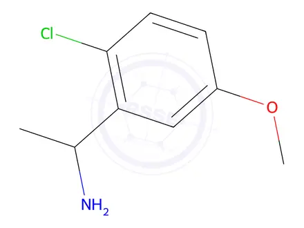 Chemical structure of 1-(2-Chloro-5-methoxyphenyl)ethanamine