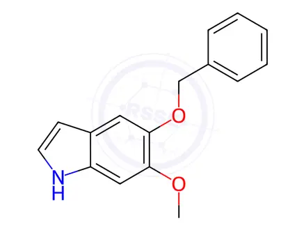 Chemical structure of 5-Benzyloxy-6-methoxyindole
