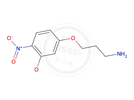 Chemical structure of 3-(3-Methoxy-4-nitrophenoxy)propan-1-amine