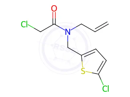 Chemical structure of n-Allyl-2-chloro-N-((5-chlorothiophen-2-yl)methyl)acetamide
