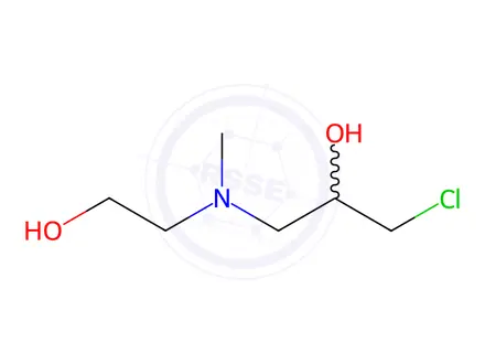 Chemical structure of 1-Chloro-3-((2-Hydroxyethyl)(Methyl)Amino)Propan-2-Ol