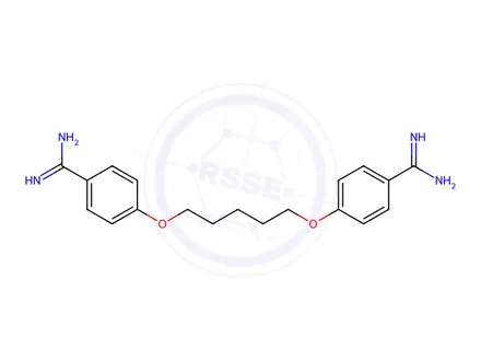 Chemical structure of Pentamidine