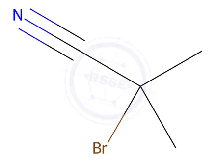 Chemical structure of 2-Bromo-2-Methylpropanenitrile