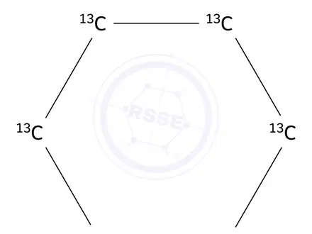 Chemical structure of Cyclohexane-13C6
