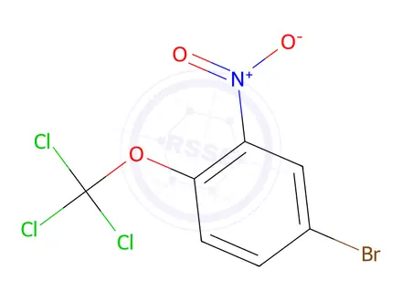 Chemical structure of 4-Bromo-2-nitro-1-(trichloromethoxy)benzene