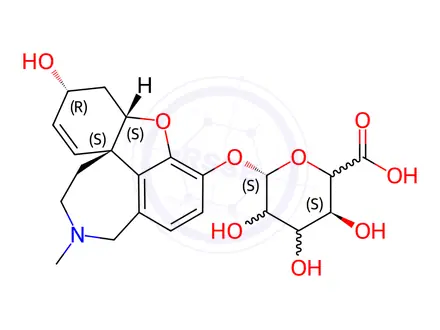 Chemical structure of O-Desmethyl Galanthamine β-D-Glucuronide