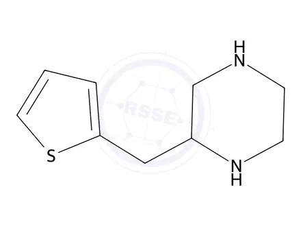 Chemical structure of 2-(Thiophen-2-ylmethyl)piperazine