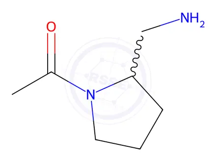 Chemical structure of 1-(2-(Aminomethyl)pyrrolidin-1-yl)ethan-1-one