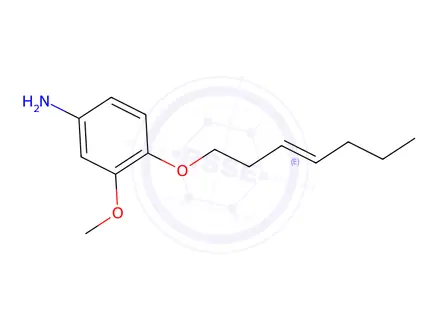 Chemical structure of 4-(Hept-3-en-1-yloxy)-3-methoxyaniline