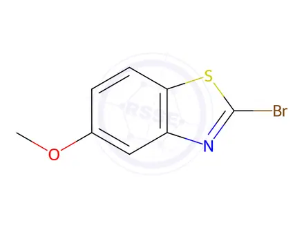 Chemical structure of Benzothiazole, 2-bromo-5-methoxy-(9CI)