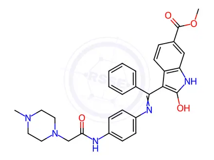 Chemical structure of Desmethyl Nintedanib