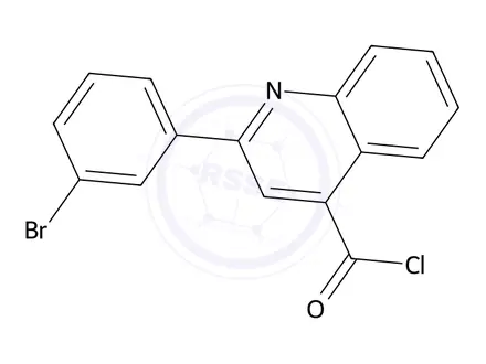 Chemical structure of 2-(3-Bromophenyl)quinoline-4-carbonyl chloride