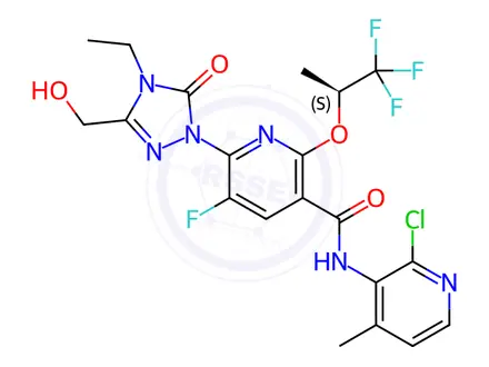 Chemical structure of Orludodstat Impurity 212